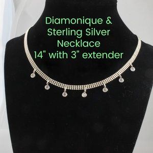 Sterling Silver & Diamonique Choker